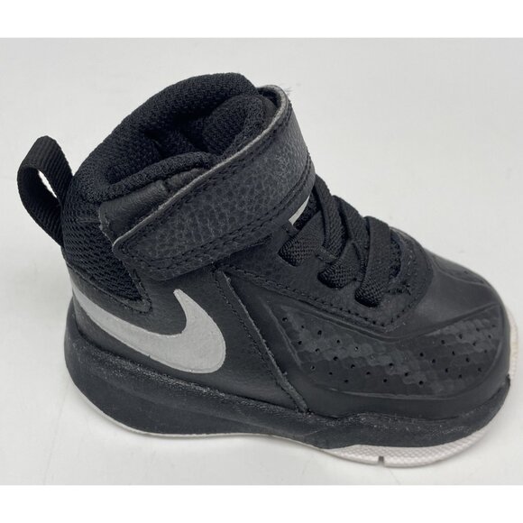 Nike Baby Team Hustle D7 Black High Top Shoes US size 2C - Picture 7 of 16